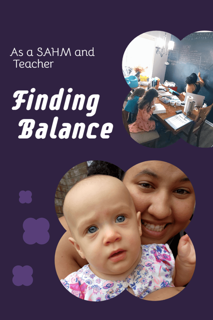 Balancing the roles of SAHM and teacher