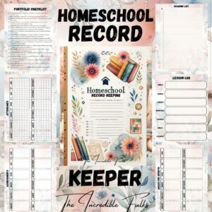 Homeschool Record Keeping Templates