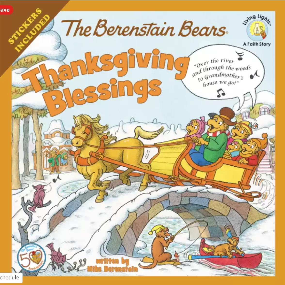 The Berenstain Bears Thanksgiving Blessings: Stickers Included!