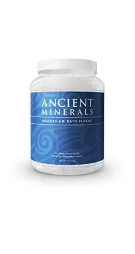 Ancient Minerals Magnesium Bath Flakes - Bathing Alternative to Epsom Salt - Soak in Natural Salts - High-Absorption Efficiency for Relaxation, Wellness & Muscle Relief (4 lb)