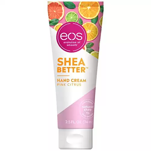 eos Hand Cream - Pink Citrus | Natural Shea Butter Hand Lotion and Skin Care | 24 Hour Hydration with Oil | 2.5 oz,2040872