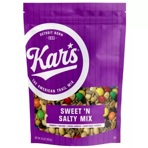 Kar’s Nuts Sweet ‘N Salty Trail Mix – 34 oz Resealable Bag, Pack of 1 - Healthy Snacks for Adults and Kids