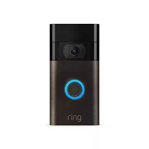 Ring Video Doorbell 1080p HD video, improved motion detection, easy installation Venetian Bronze