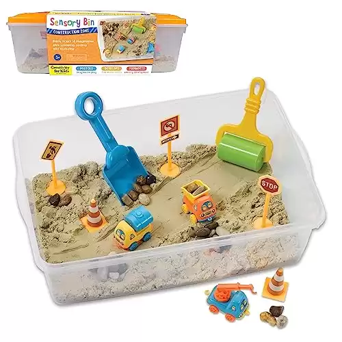 Sensory Bin: Construction Zone Playset