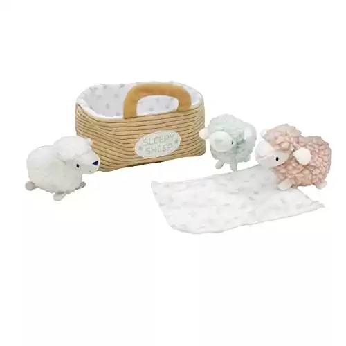 Simple Joys by Carter's Unisex Babies' Plush, Sleepy Sheep Playset, Standard