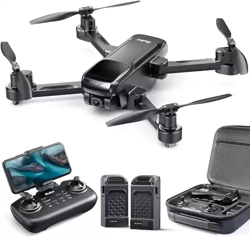 Ruko U11S Drones with Camera for Adults 4k, Compliance with FAA Remote ID, 40 Mins Flight Time, Foldable FPV GPS Drones for Beginners with Live Video, Follow Me, Auto Return Home, Encircling Flight