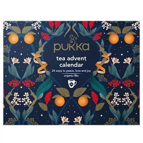 Pukka Herbal Tea Christmas Advent Calendar 2023 | Organic Tea Gift Box | 24 Tea Bags