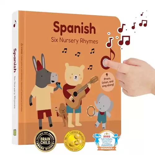 Cali's Books Spanish Nursery Rhymes | Bilingual Children's Book in Spanish with English Translation | Learn Spanish for Kids | Spanish Books for Toddlers 1-3 | 6 Canciones Infantiles en Espa...