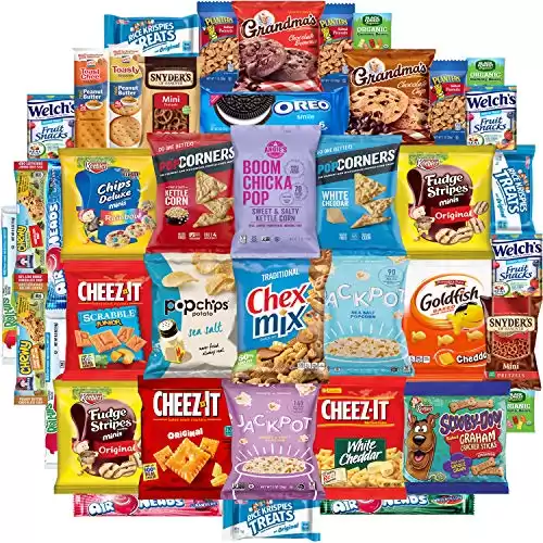 Snack Chest Care Package (40 Count) Variety Snacks Gift Box