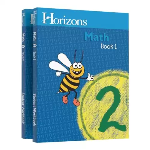 Horizons Math 2 SET of 2 Student Workbooks 2-1 and 2-2