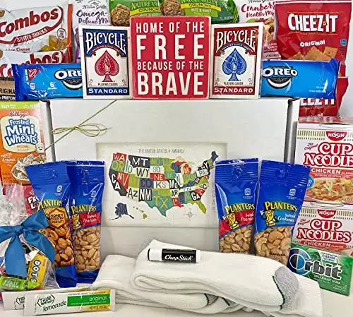 Ultimate Military and Veterans Care Package Gift Box Basket